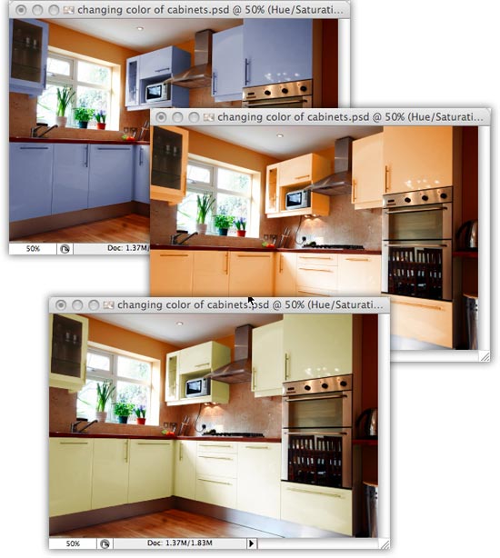 Repainting Cabinets in Photoshop and Elements | PhotoLesa.com